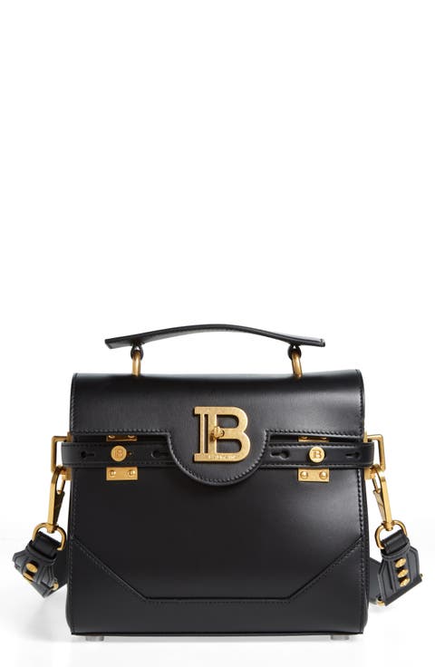 B-Buzz 23 Monogram Leather Top Handle Bag