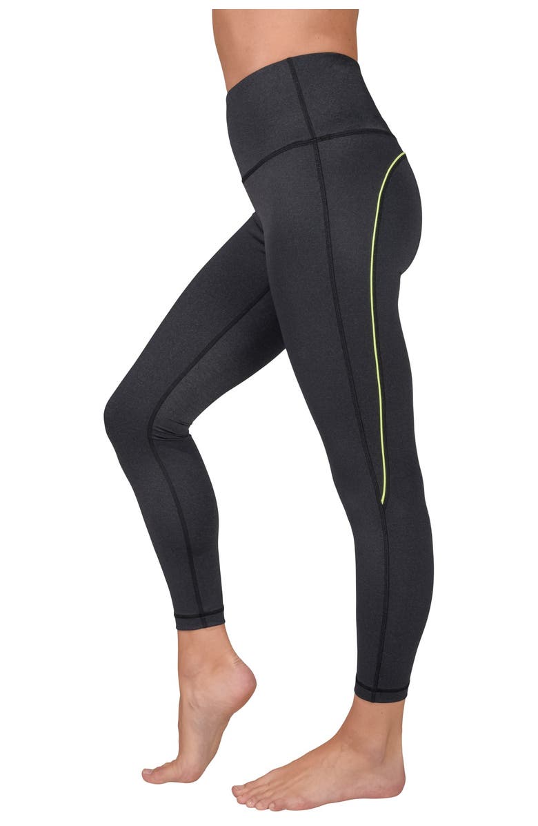 90 DEGREE BY REFLEX Interlink Back Curved Seam Ankle Leggings, Alternate, color, 