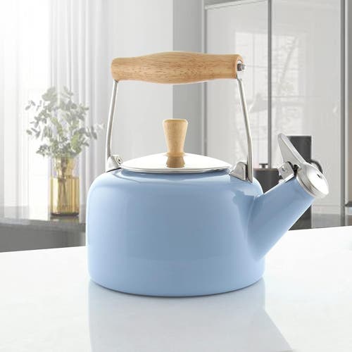 Chantal 1.4-quart Enamel-on-steel Sven Teakettle In Blue