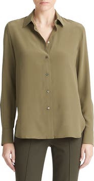 Vince Stretch Silk Blouse
