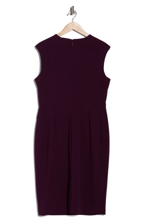 Calvin Klein Keyhole Sheath Dress In Purple