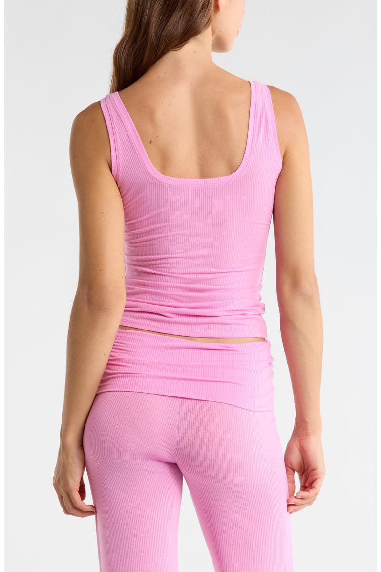 Dreamy Rib Pajama Tank, Alternate, color, PINK CRAYON