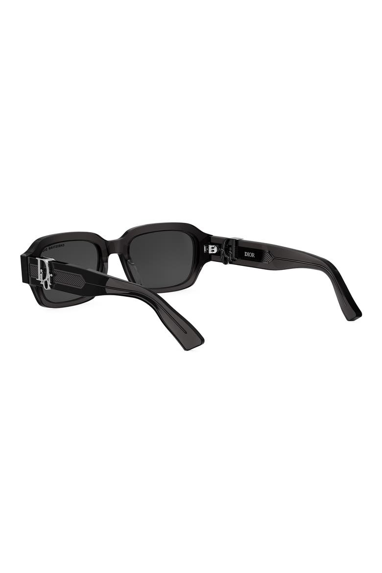 'Dior Oblique S2I 52mm Rectangular Sunglasses, Alternate, color, GREY/ OTHER / SMOKE