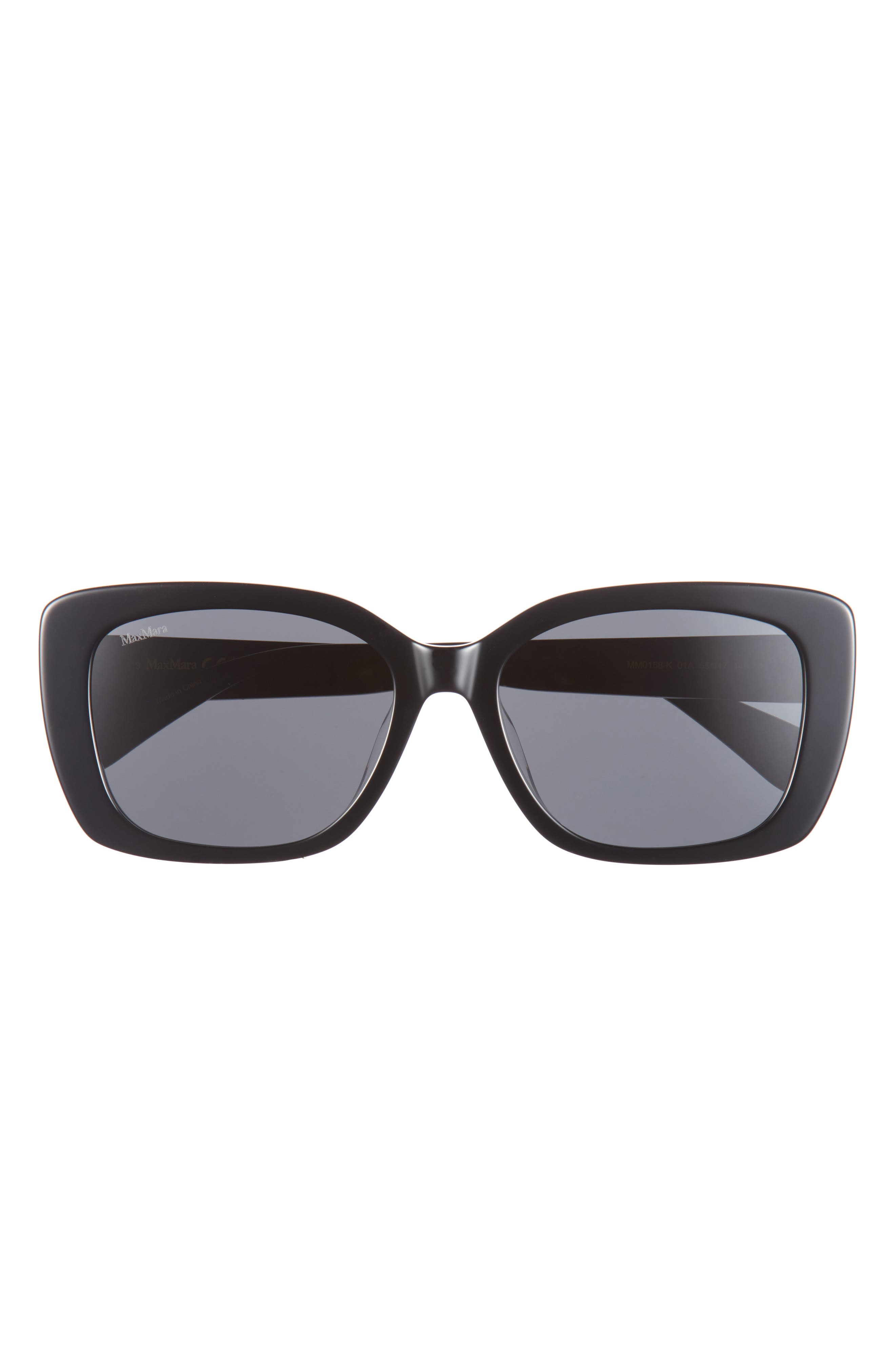 Max Mara 55mm Round Sunglasses