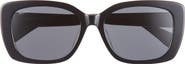 Max Mara 55mm Round Sunglasses