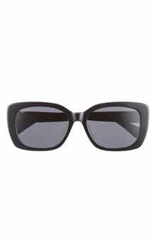 Max Mara 55mm Round Sunglasses