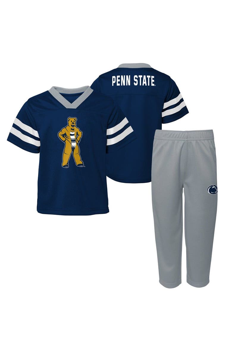 Infant Navy Penn State Nittany Lions Two-Piece Red Zone Jersey & Pants Set, Main, color, Navy