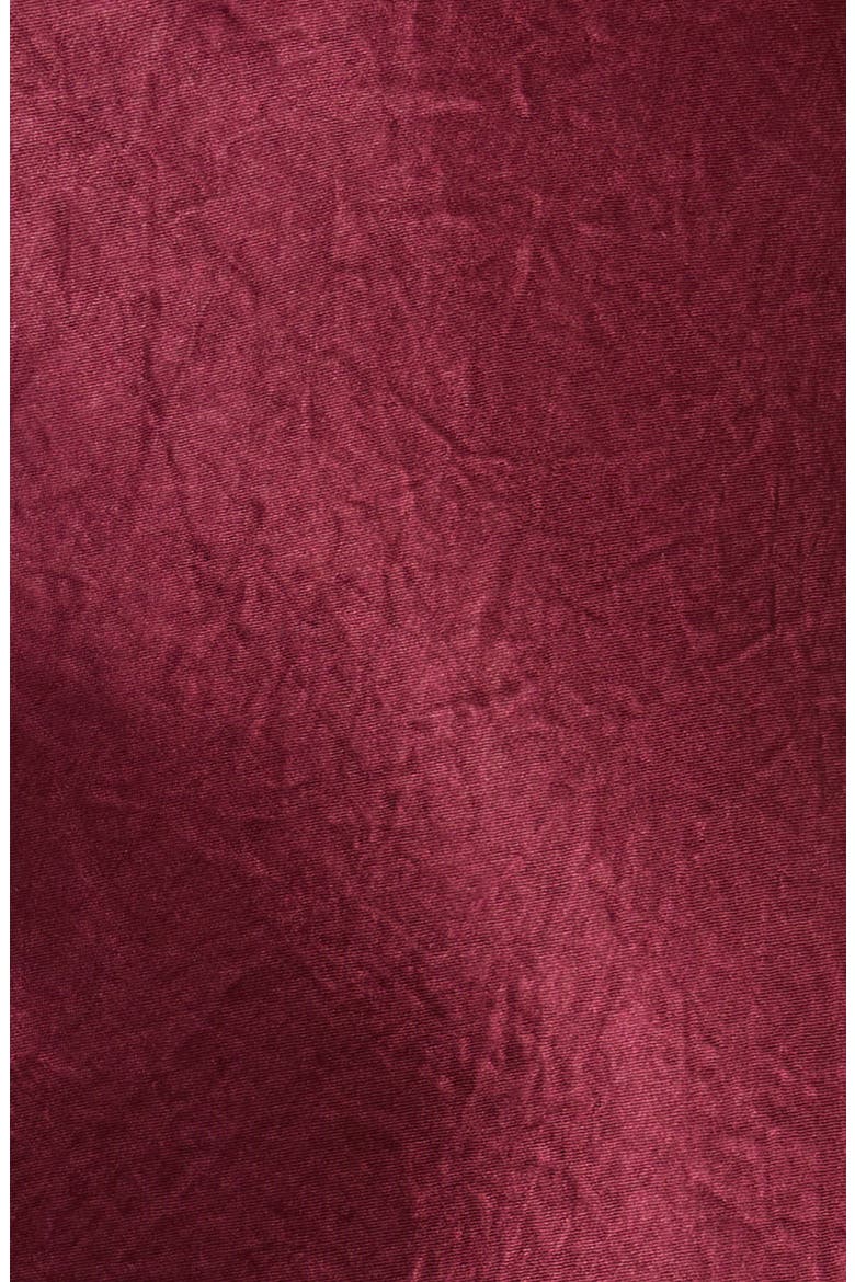 Cutout Tie Detail Satin Dress, Alternate, color, BORDEAUX