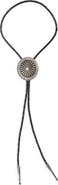 Double RL Leather Bolo Tie with Concho