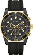 BULOVA Classic Silicone Strap Watch, 43mm
