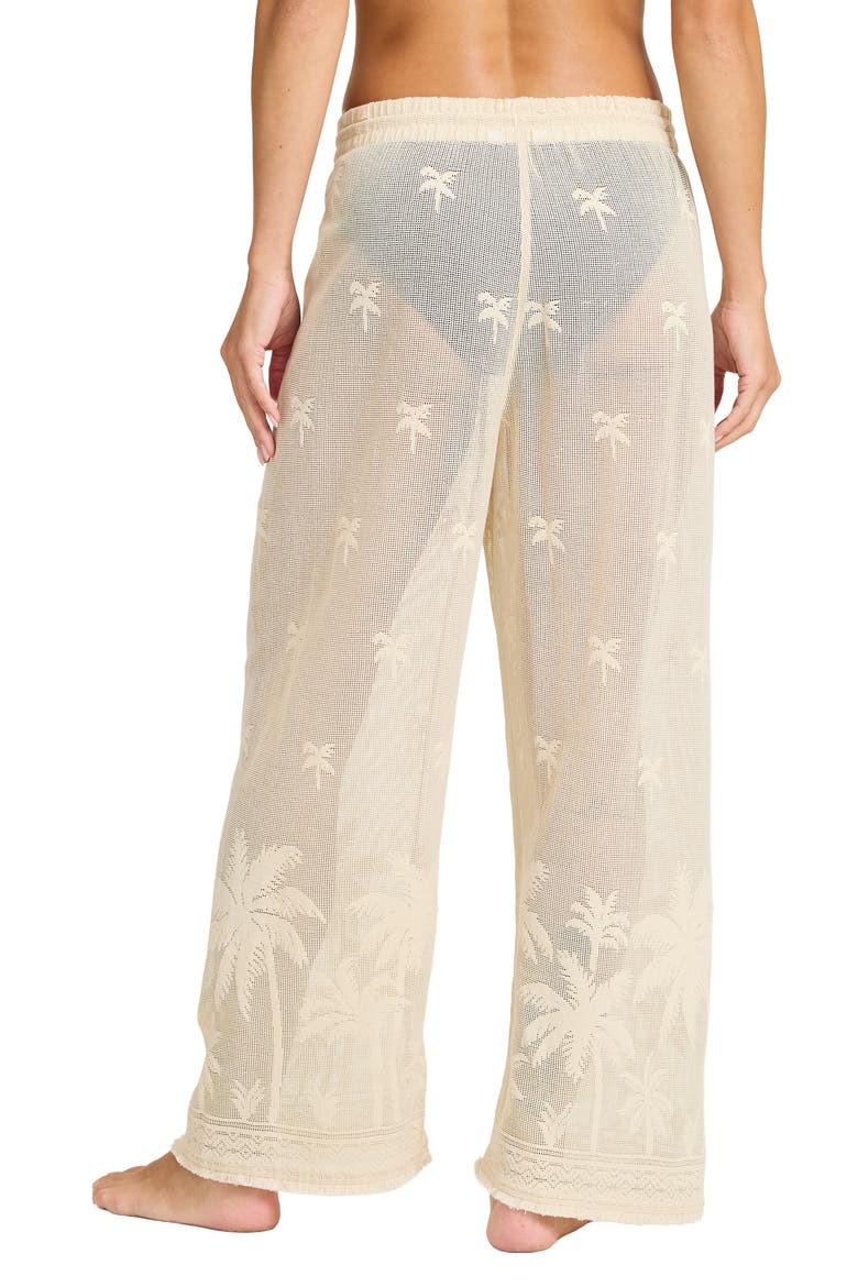 Marina Mesh Beach Cover-Up Pants, Alternate, color, ISLAND CLAY