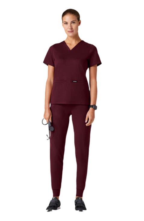 Rubi Women's 6-Pocket Slim Knit Scrub Jogger