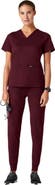 JAANUU Rubi Women's 6-Pocket Slim Knit Scrub Jogger