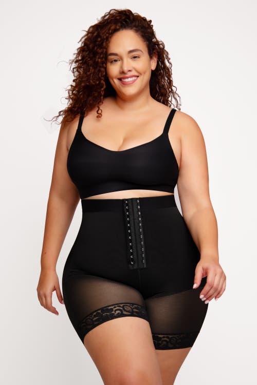 Shapellx AirSlim 2-In-1 High-Waisted Booty Lift Shaper Shorts in Jet Black  product
