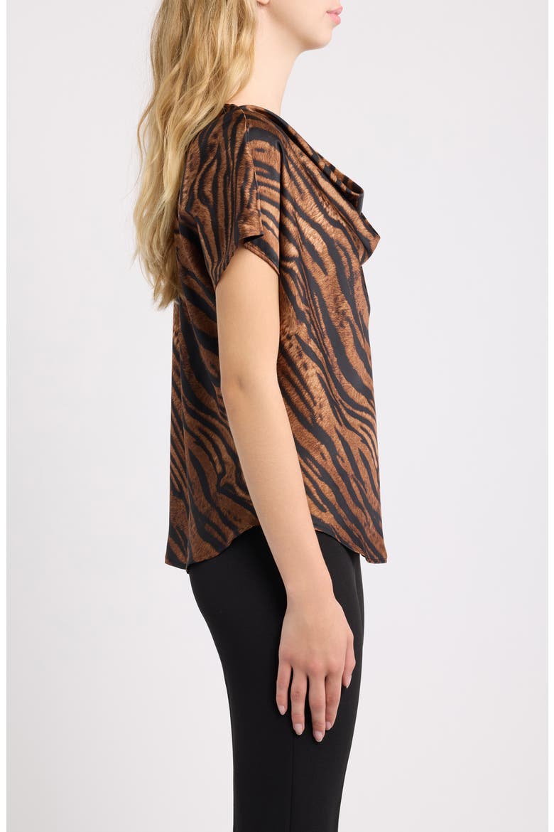 Print Cowl Neck Top, Alternate, color, ANNE BLACK MULTI