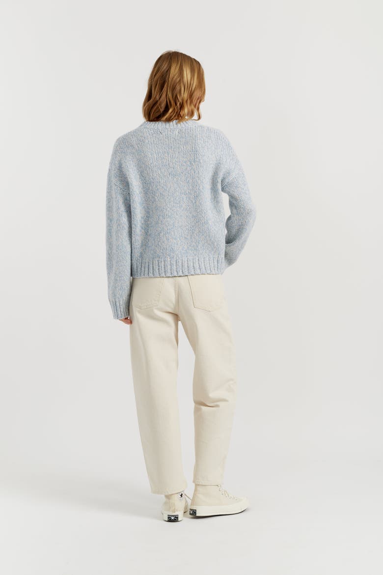 Merino Snoopy Marl Sweater, Alternate, color, Multi Blue