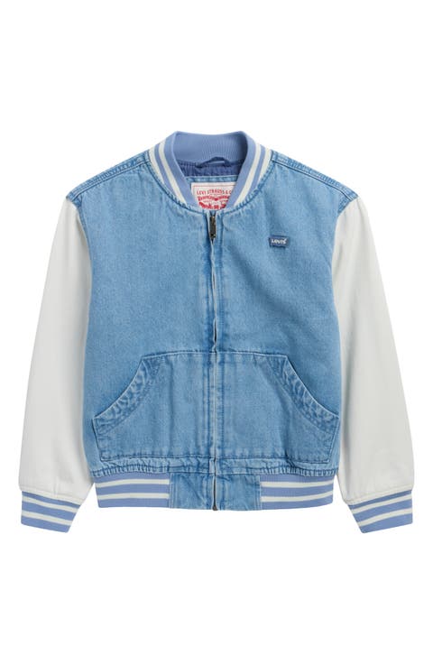 Kids' Denim Bomber Jacket