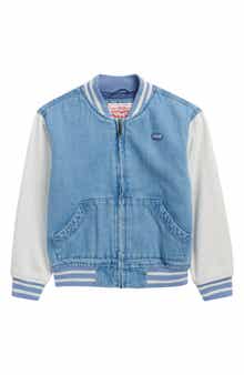 Kids' Denim Bomber Jacket