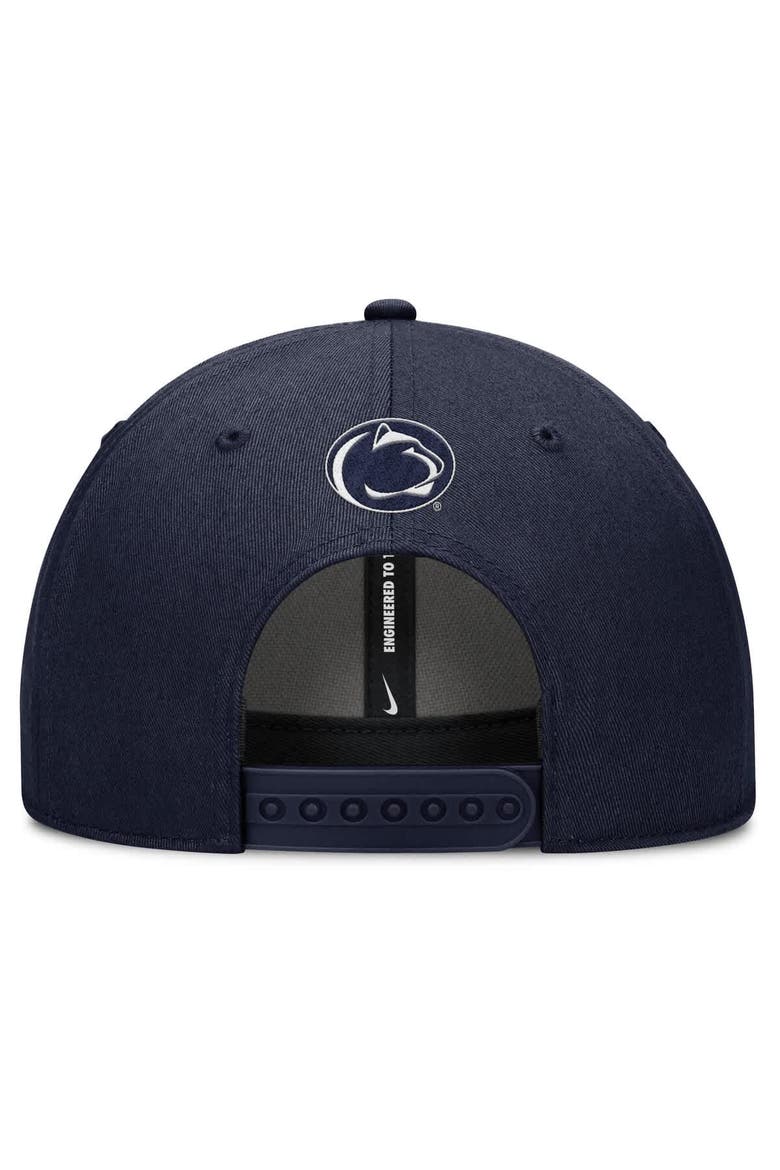 Men's Nike Navy Penn State Nittany Lions Slanted Primetime Rise Performance Adjustable Hat, Alternate, color, Navy