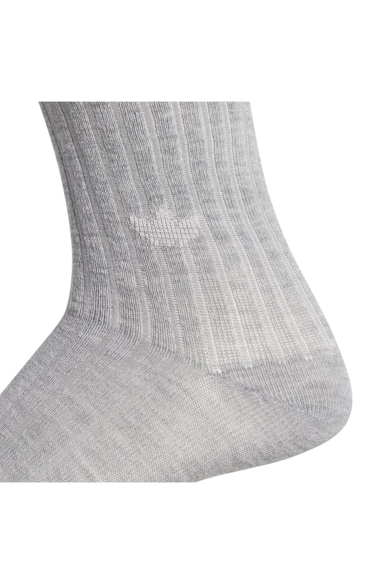 adidas Gender Inclusive Originals Assorted 2-Pack Crew Socks, Alternate, color, Heather Grey/ White/ Pink