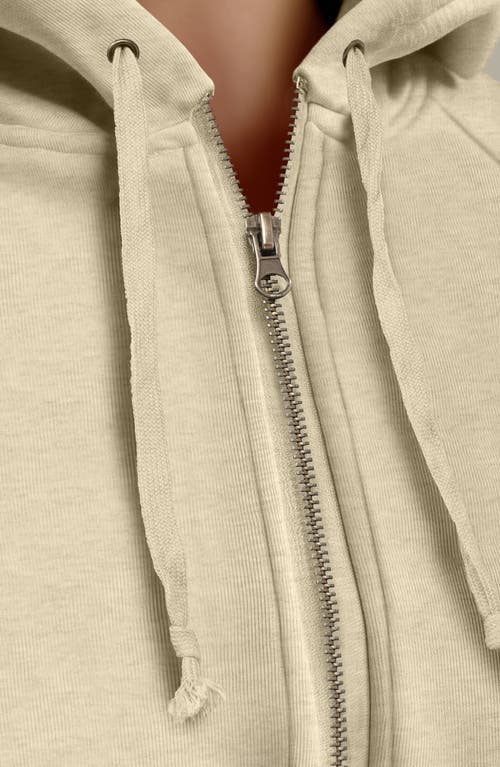 Dalix Bow Fleece Zip Hoodie In Brown