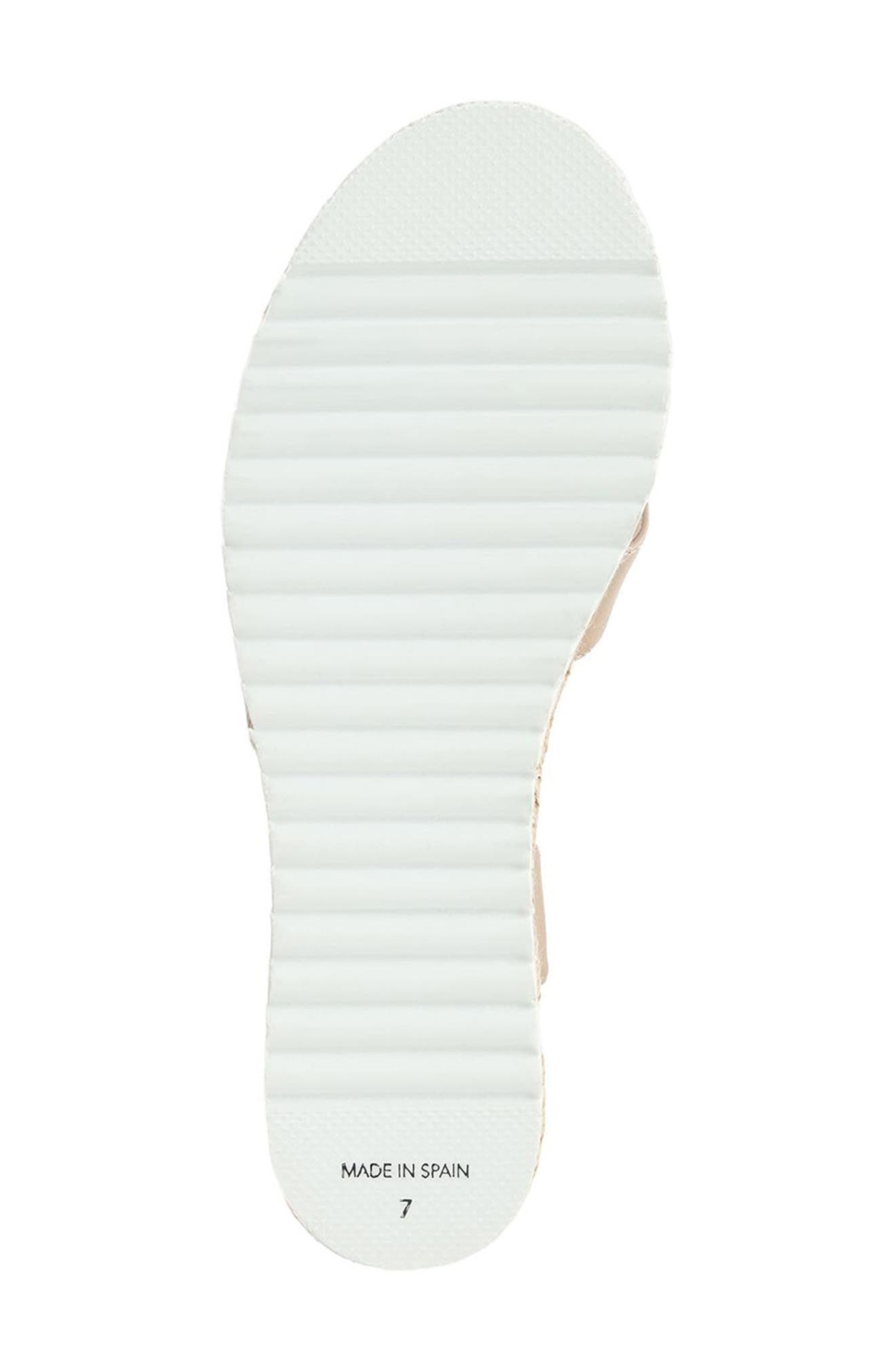 Aquatalia Almeria Weatherproof Slingback Espadrille Platform Wedge Sandal, Alternate, color, 