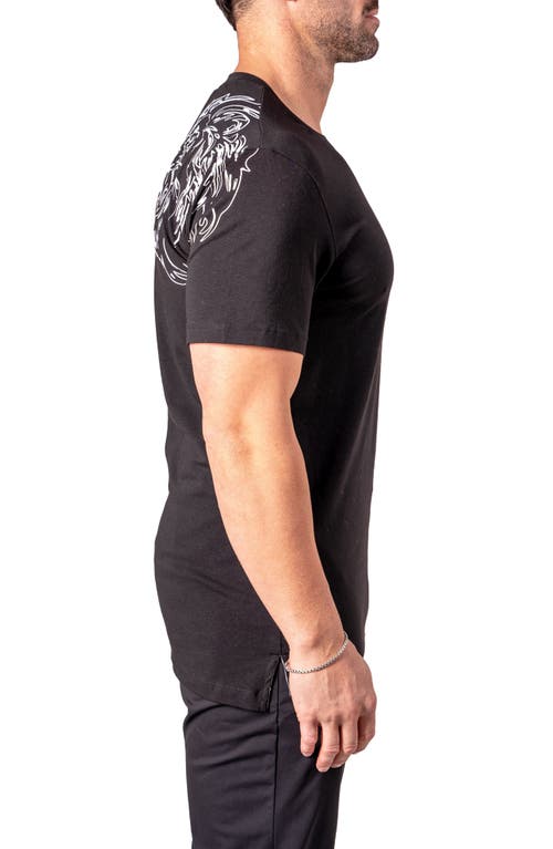 Maceoo King Me Graphic T-shirt In Black