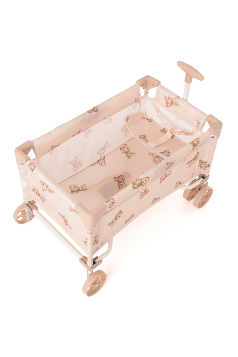 Teddy Toy Wagon Beige & Bear, Push & Pull Cart, Kids 3+, Alternate, color, Beige