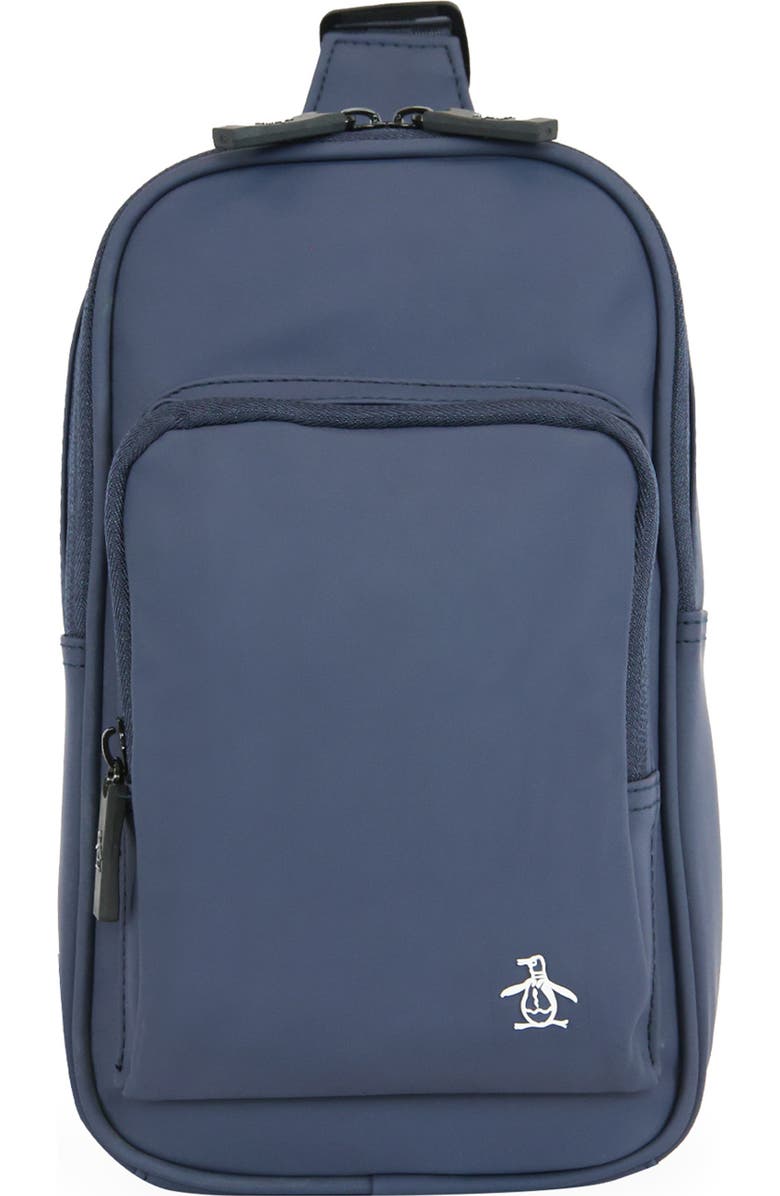 Original Penguin Sling Crossbody Bag, Main, color, Blue Wing Teal