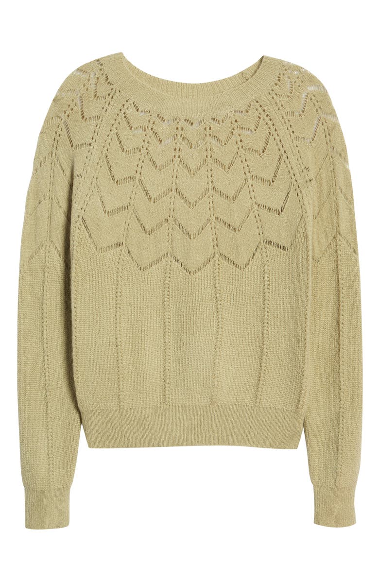 ASTR the Label Pointelle Sweater, Alternate, color, 