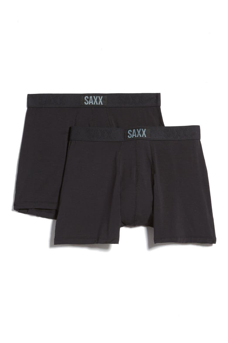 Assorted 2-Pack Vibe Super Soft Boxer Briefs, Main, color, BLACK/BLACK