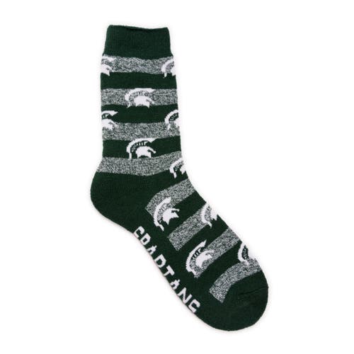 Muk Luks Gameday Terry Loop Socks In Green