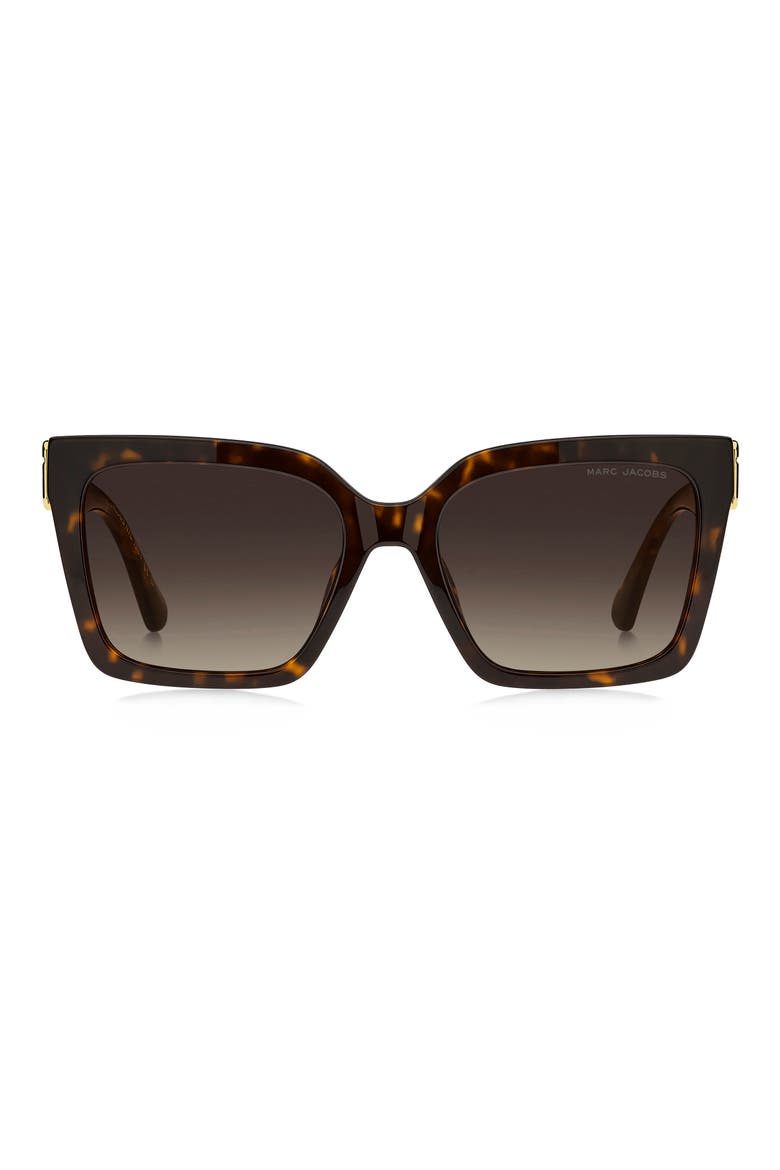 55mm Gradient Cat Eye Sunglasses, Main, color, HAVANA/ BROWN SF