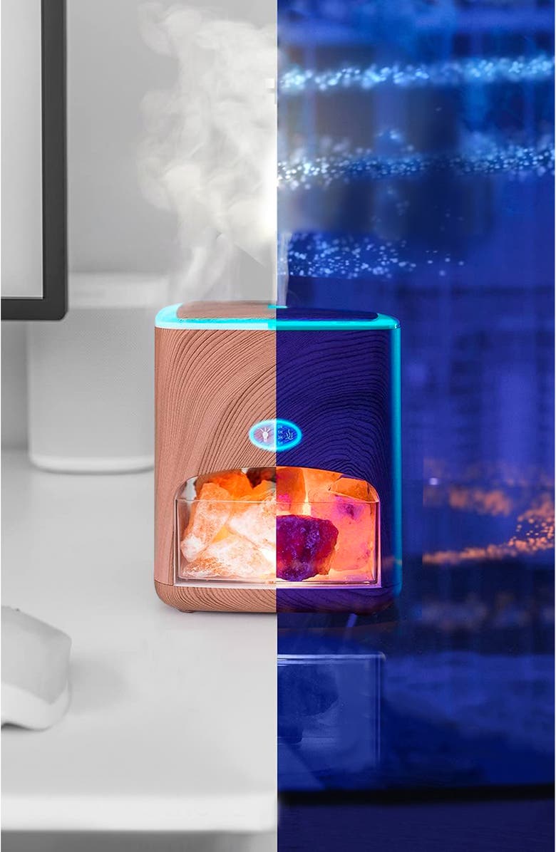 PURE DAILY CARE Himalayan Pink Salt Diffuser with 10 Essential Oils, Alternate, color,