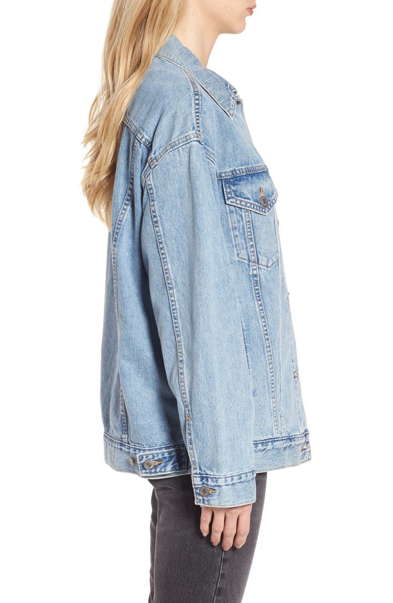 Levi's<sup>®</sup> Baggy Trucker Denim Jacket, Alternate, color, 