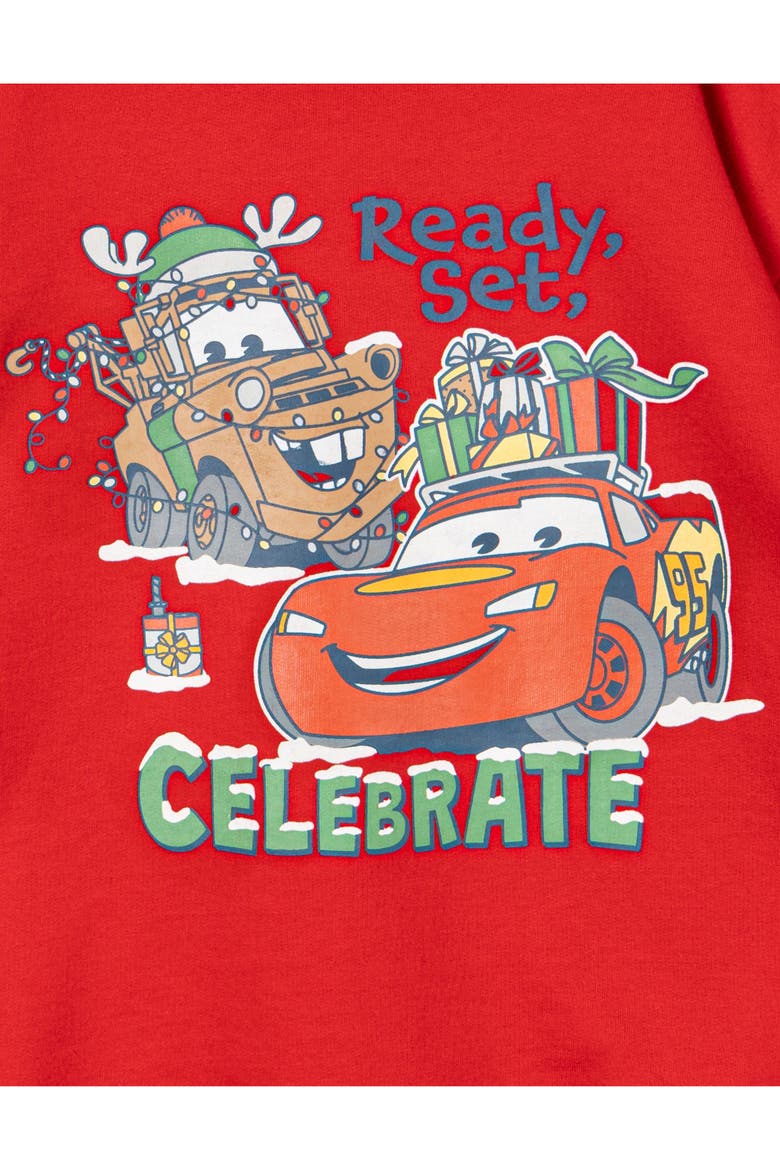 Pixar Holiday 2-Piece Fleece Sweatshirt and Pants Set, Alternate, color, Lightning Mater Red