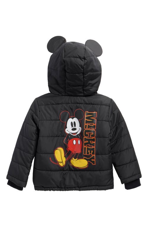 Assorted Kids' Mickey Mouse Quilted Puffer Jacket In Gray