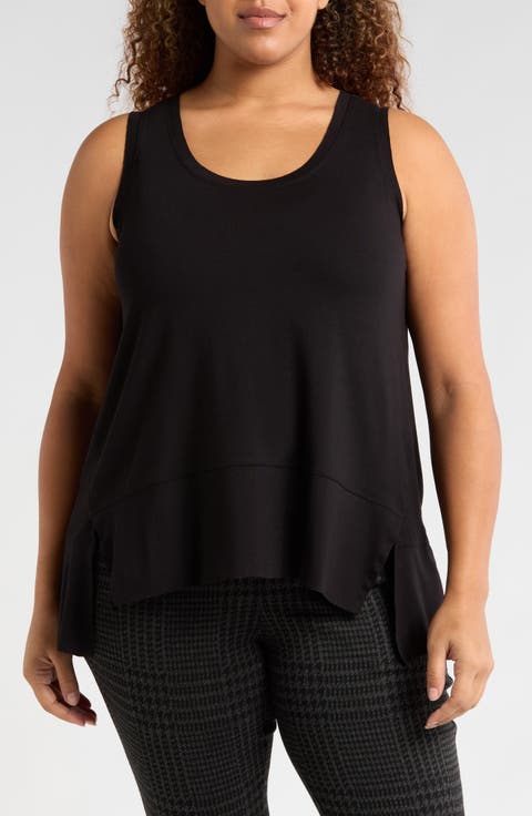 Hudson Liquid Jersey High Low Tank (Plus)