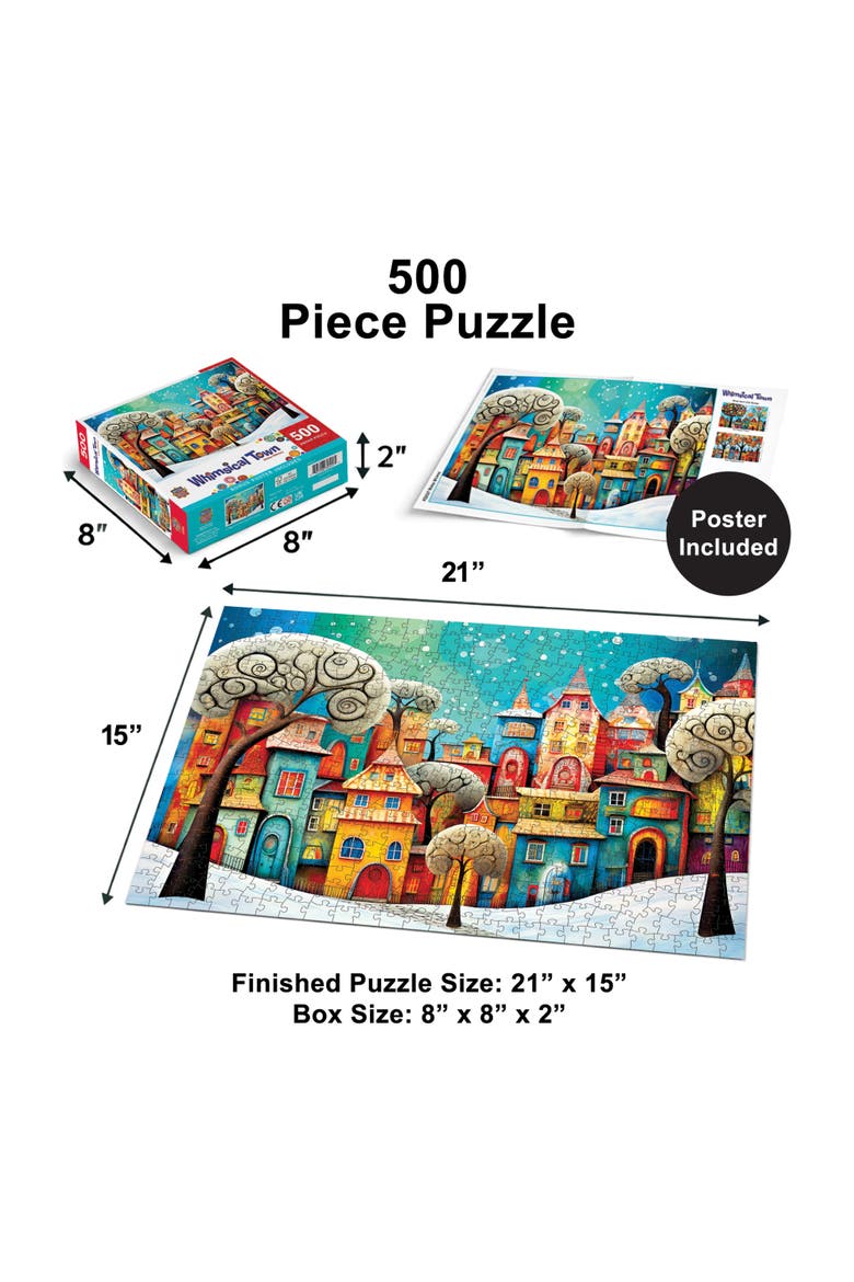 Winter Whimsey 500 Piece Jigsaw Puzzle, Alternate, color, Multicolor