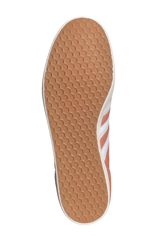 Adidas Originals Adidas Gazelle Sneaker In Clay/white/cream White