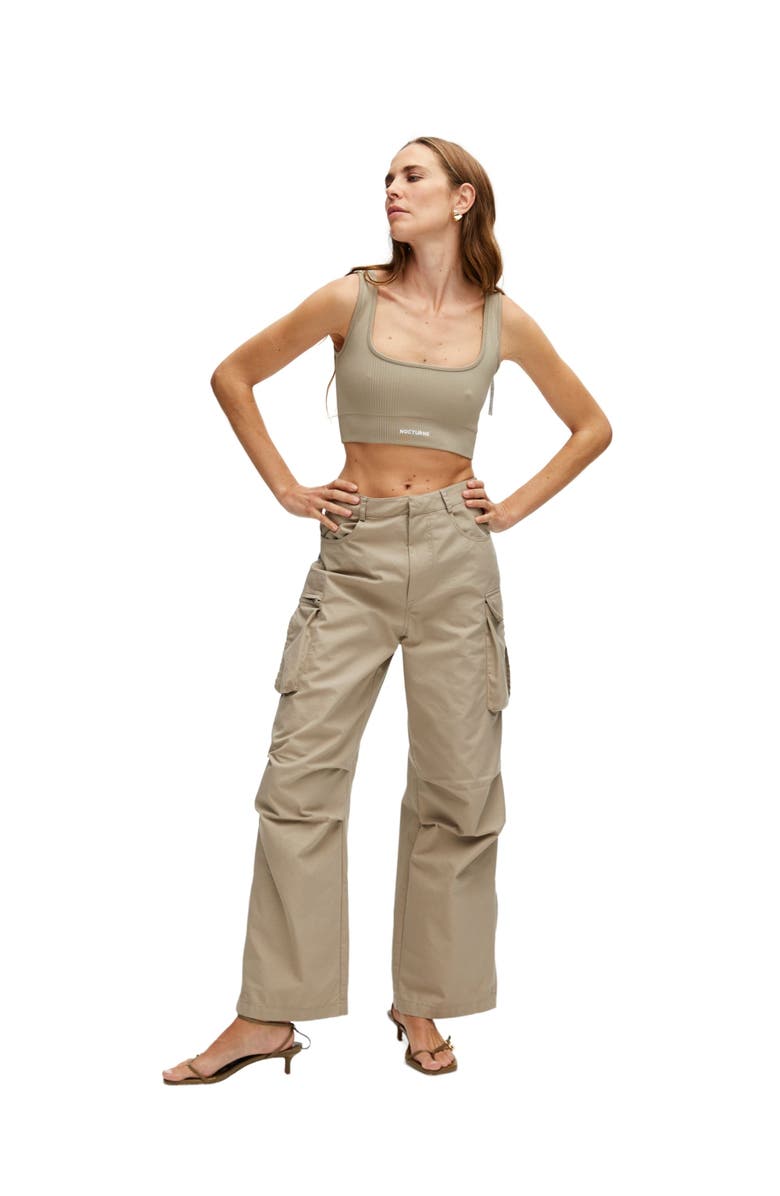 Nocturne Ribbed Crop Top, Alternate, color, 