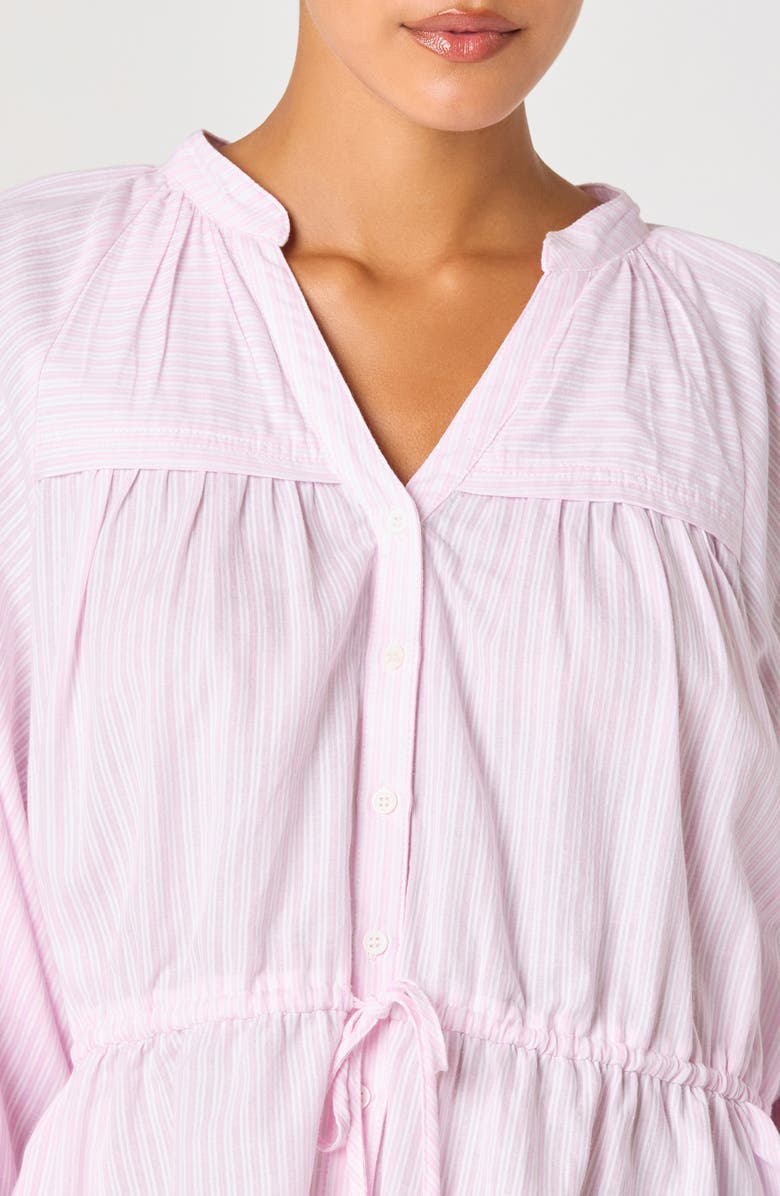 ASTR the Label Jessalyn Long Sleeve Woven Shirt, Alternate, color, Pink Stripe