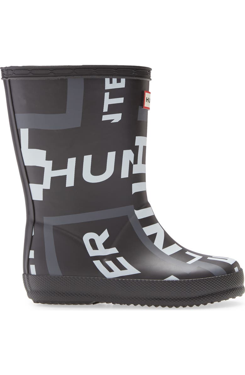 Hunter First Classic Exploded Logo Rain Boot, Alternate, color,