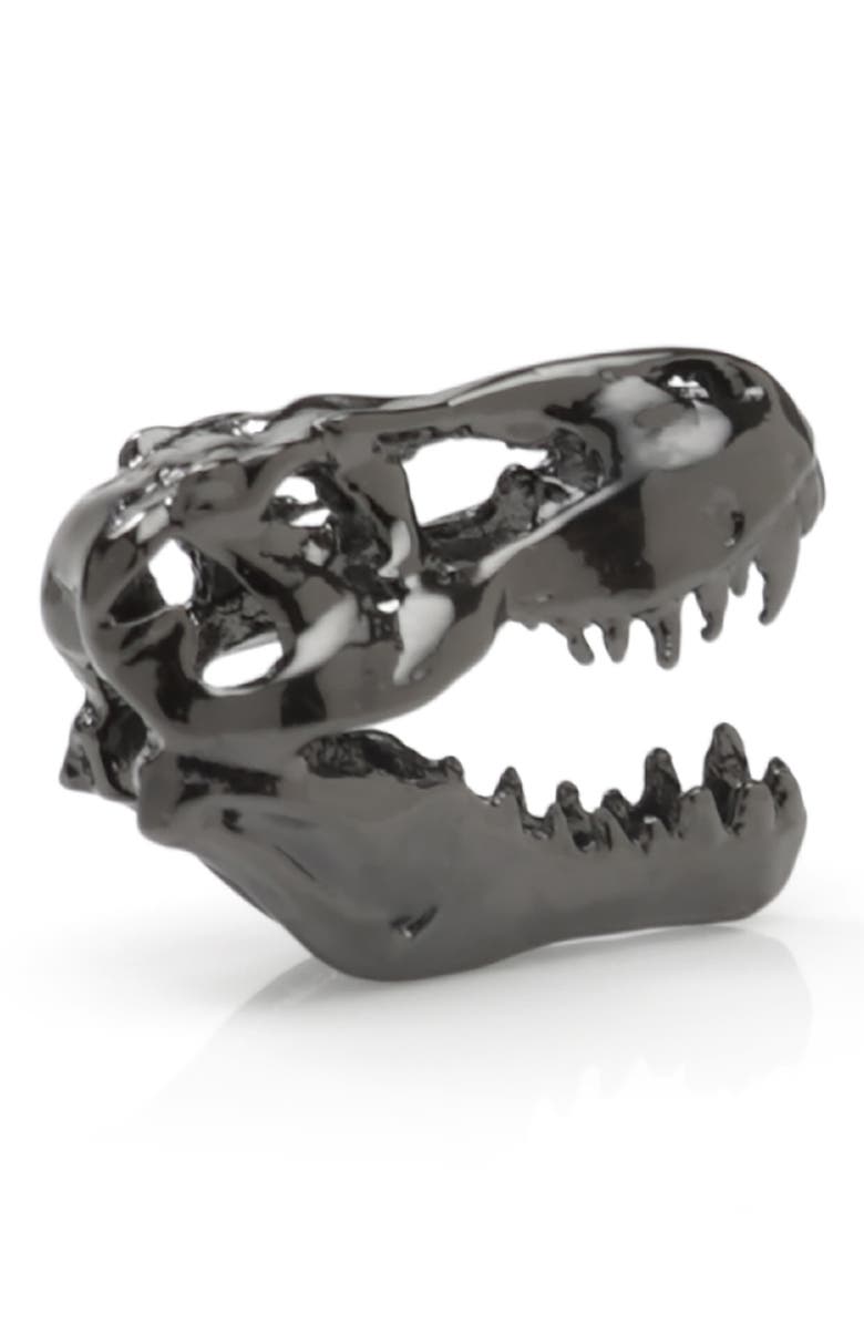 Cufflinks, Inc. T-Rex 3D Lapel Pin, Alternate, color, Navy