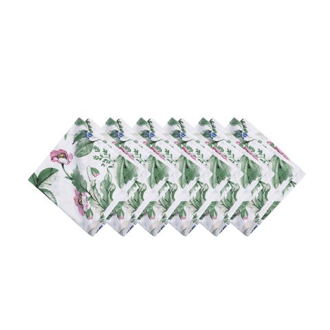 Marcy Blooms Cotton Cloth Napkins Set of 6