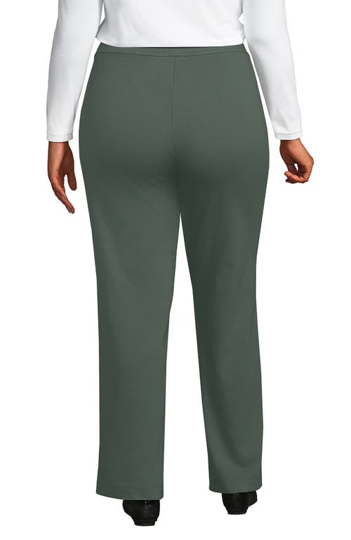 Lands' End Starfish Mid Rise Straight Leg Pants In Spruce