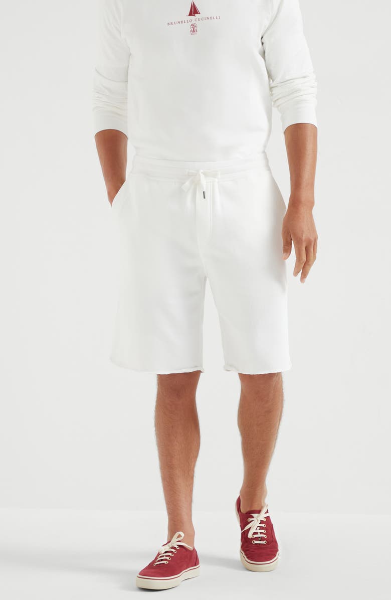 Brunello Cucinelli French terry Bermuda shorts, Alternate, color, 