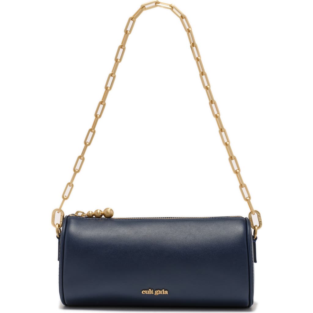 Cult Gaia Zozina Leather Shoulder Bag In Blue