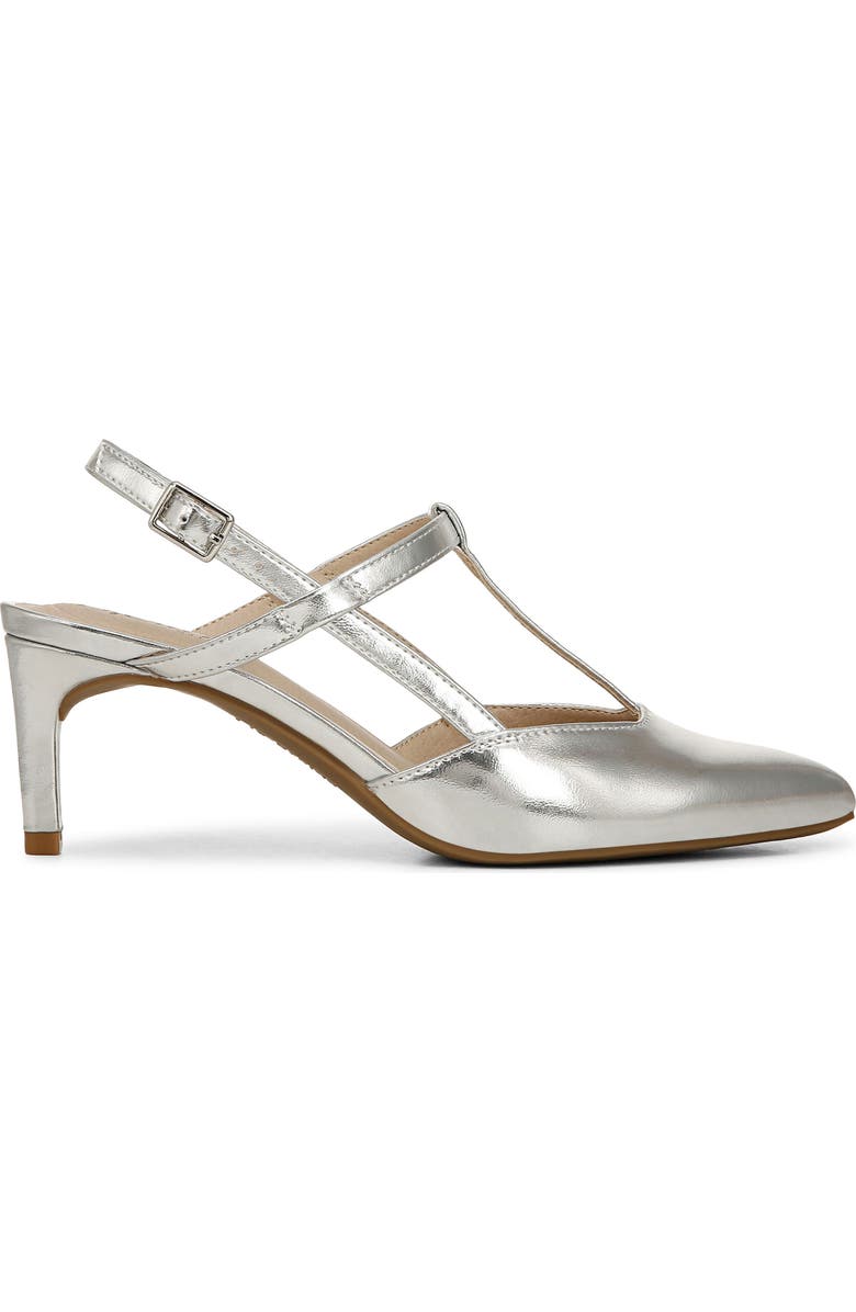 LifeStride Aire Pointed Toe Slingback Pump, Alternate, color, Silver