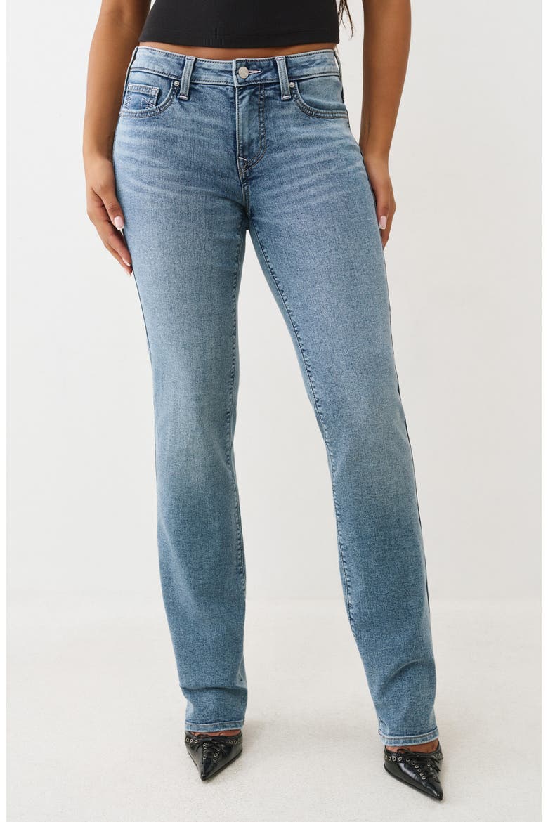 Billie Straight Leg Jeans, Main, color, LIGHT PEPPERMINT WASH